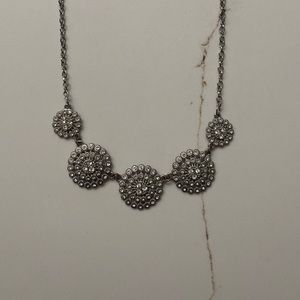 Silver statement necklace